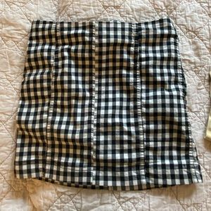 Free People white and black skirt!